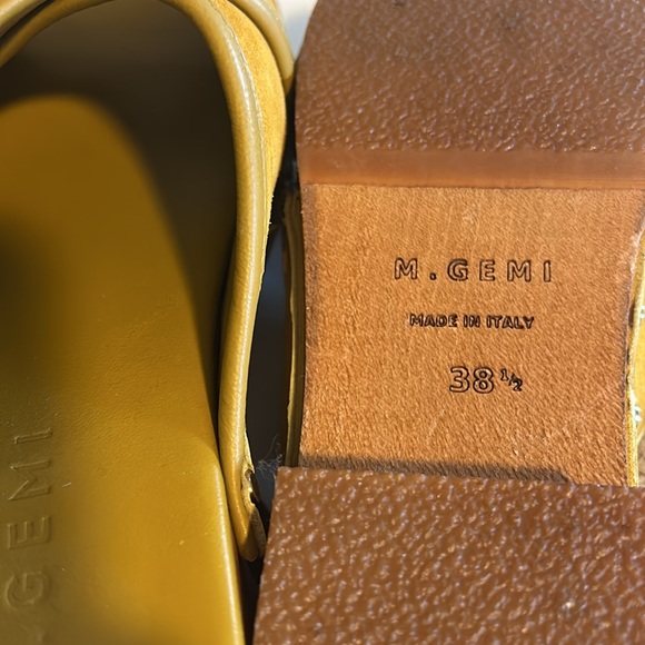 M Gemi - Mariella yellow suede clog EU size 38.5 - Picture 3 of 5